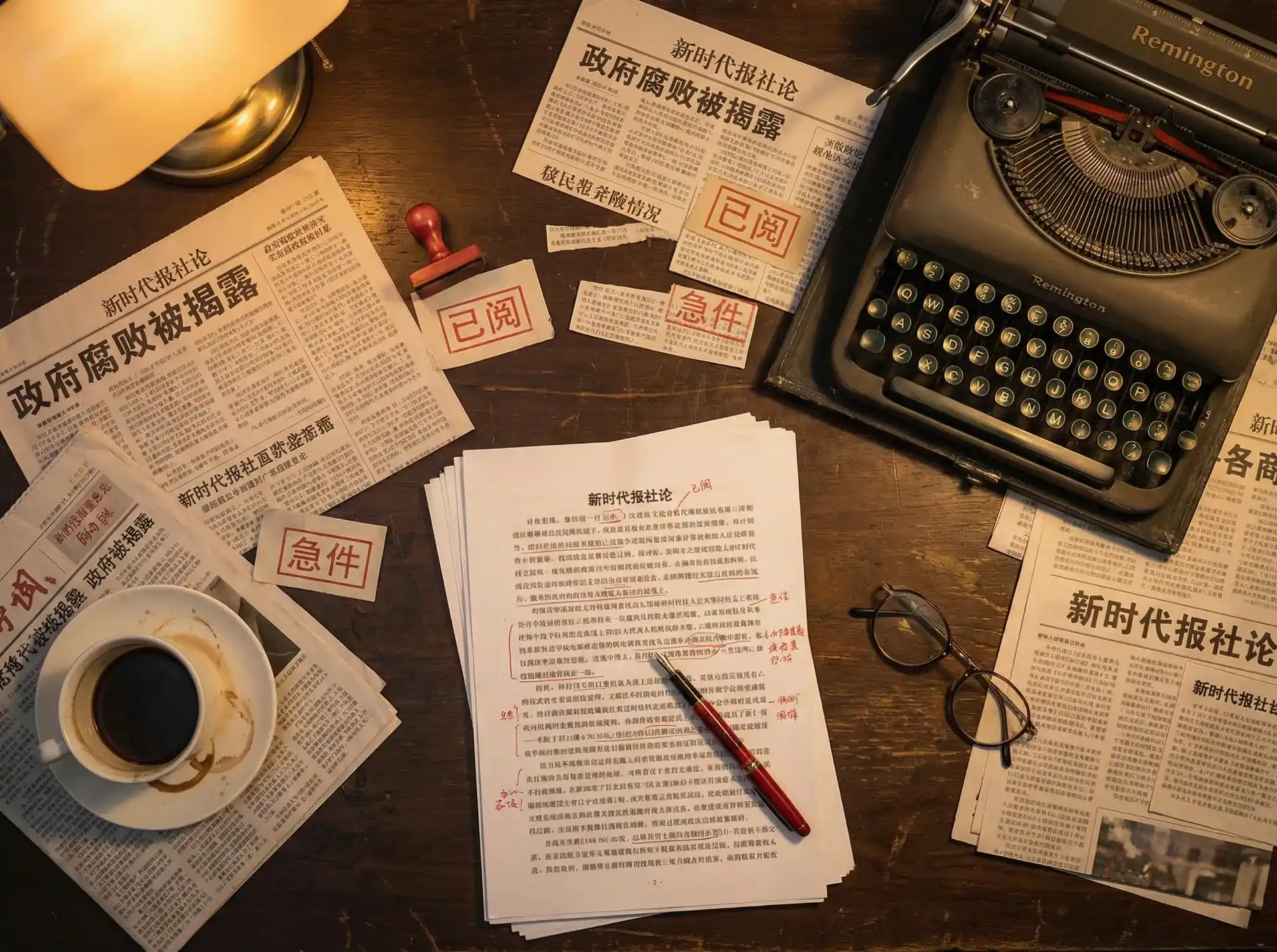 91浏览器 - 报社编辑部工作场景